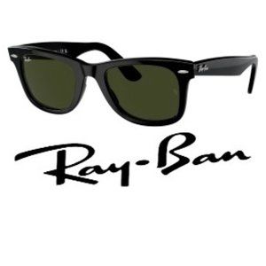 New Ray-Ban Unisex Black Wayfarer Polarized Lens
